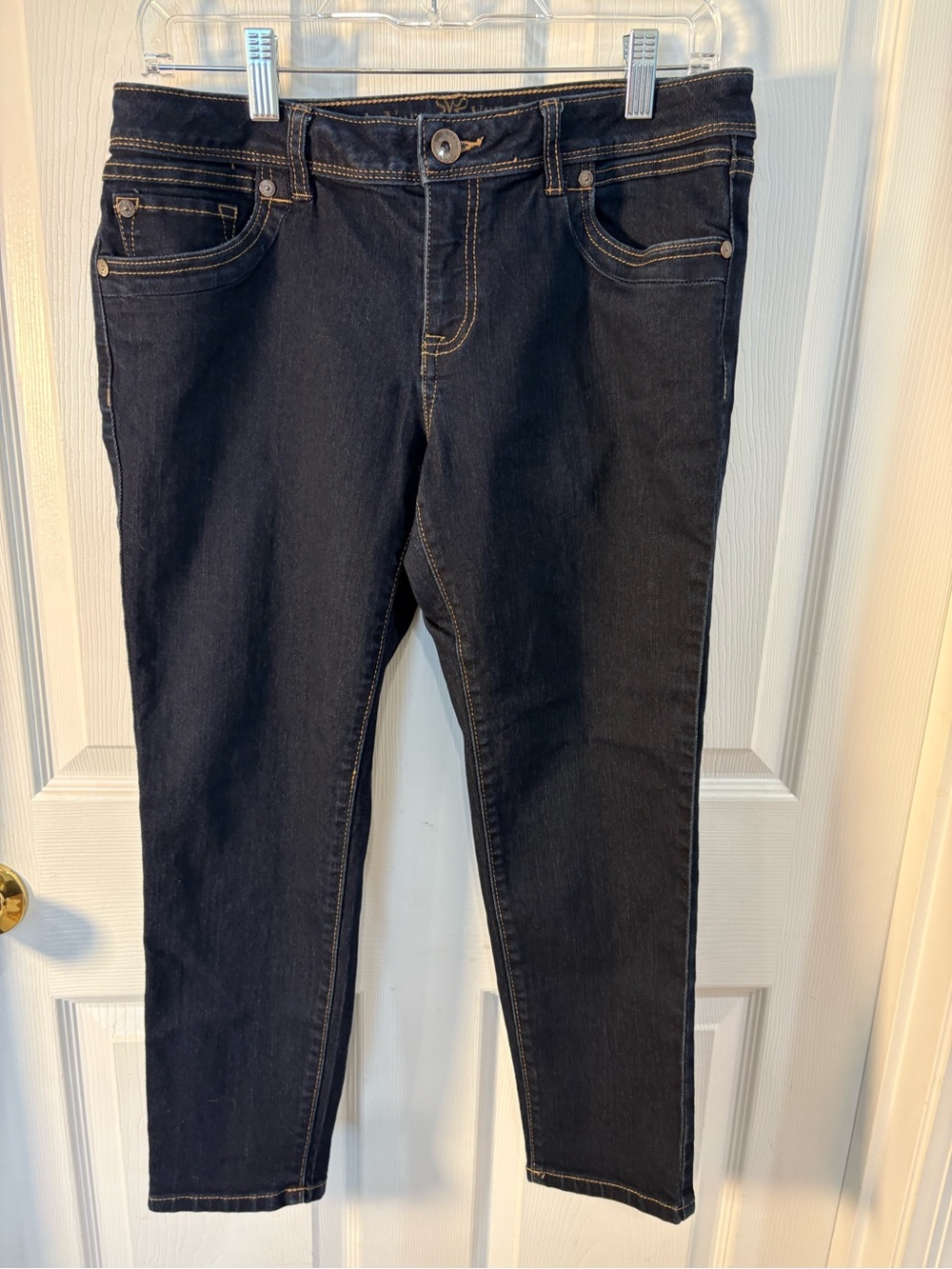 Simply Vera Vera Wang Dark Blue Skinny Jeans - Picture 7 of 7